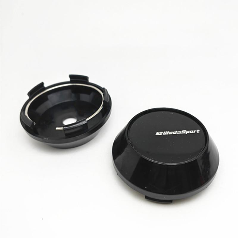

4pcs 65mm WedsSport Wheel Center Caps Hub Weds Sport Logo Emblem Badge Rims Cover Car Styling Accessories