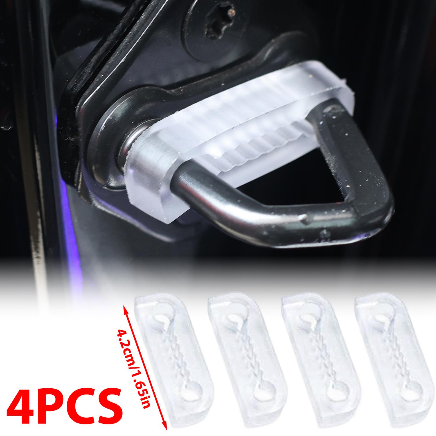 

8pcs Car Door Slam Stopper Reduce Noise Secure Fit Silicone Door Latch Protective Cover Buffer Cushion Auto Door Anti-Shock Pad