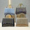 New Western Style Diamond Handbag Versatile Small Fragrant Banquet Bag High End Fashion Party Handbag
