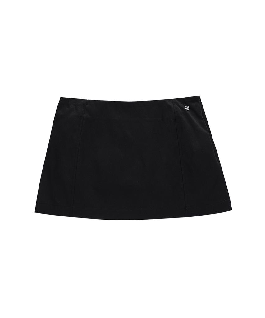 Crank Pocket Belt Micro Skirt_Black