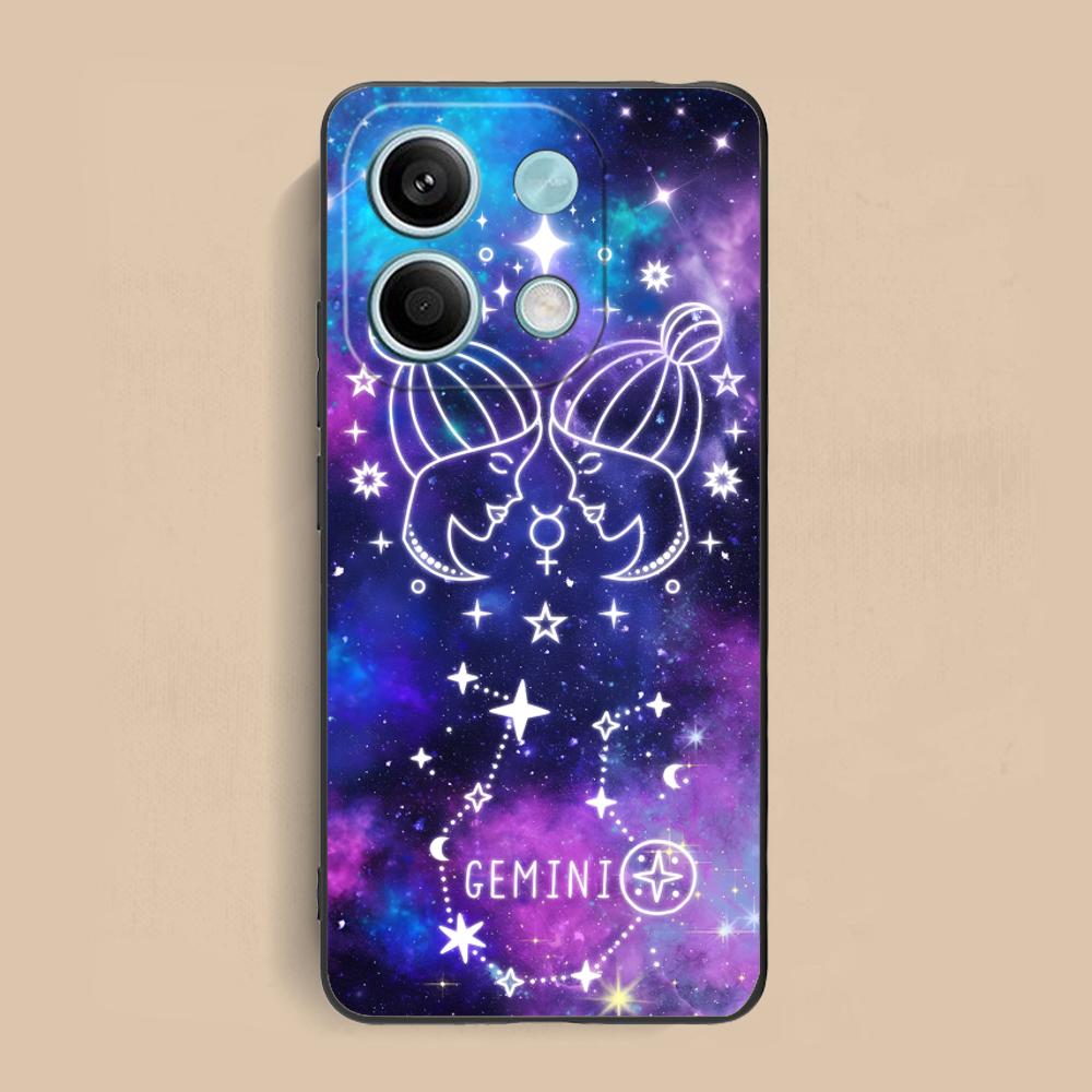 

Zodiac Sign Gemini Mobile Phone Case for Xiaomi Redmi 15 14 13 12 A5 3 2 1 C Plus 4G 5G Colorful Printing Cover Cover Smartphone Redmi A1+