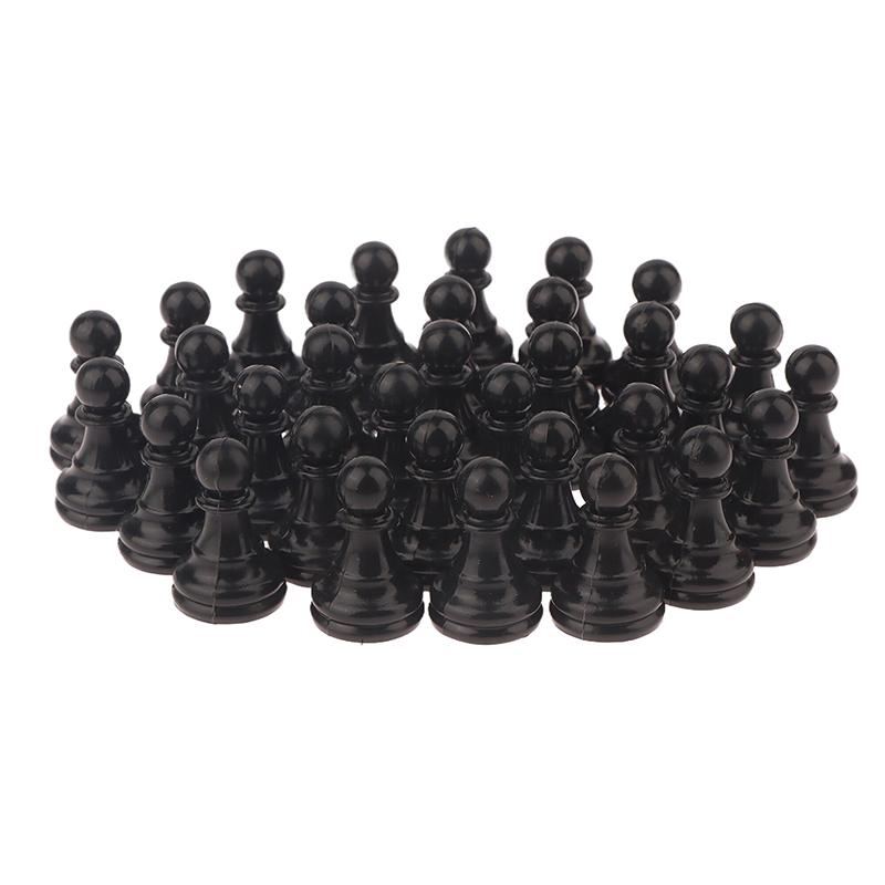 32Pcs 2.5*1.5Cm Chessman Plastic Pawns Checkers Pieces For Games Tabletop Markers Components