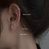 Small Aperture Stud Earrings for Women, Featuring Luxurious and High-end Style, with A Minimalist and Simple Ear Loop Design.