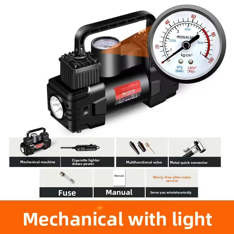 

12V 150PSI Mini Air Compressor Dual Cylinder Heavy Duty Tire Inflator with LED Light Portable Car Truck Electric Air Pump