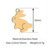 1Pc Stainless Steel Horse/Sheep/Giraffe Charms Cute Elephant Animal Pendant Diy Jewelry Making Accessory For Necklace Bracelet