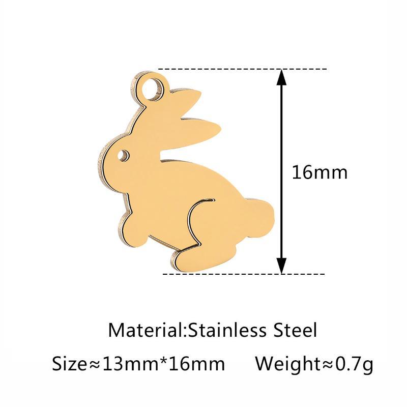 1Pc Stainless Steel Horse/Sheep/Giraffe Charms Cute Elephant Animal Pendant Diy Jewelry Making Accessory For Necklace Bracelet