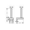 HANSGROHE Réserve HANSGROHE Porte-papier aspect doré poli AddStoris