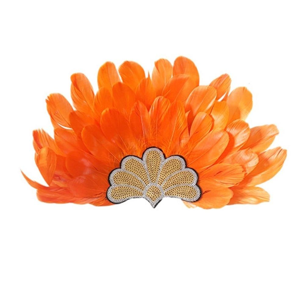 Brazilian Carnival Feather Headpiece Stage Performance Feather Headdress  Hawaiian Party Accessory