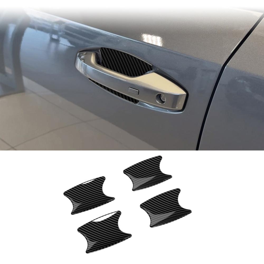 For Nissan Kicks 2025 2026 ABS Carbonfiber Exterior Side Door Handle Cover Door Bowl Cap Sticker Cover Trim External Accessories