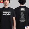 HOT Oasis Live 25 Tour T-Shirt Box Logo UK Design With Tour Dates 2025 Limited Unisex T-Shirt