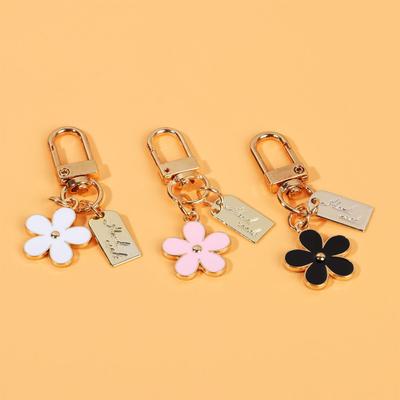 Metall Damen Charme Anhänger für Geldbörse Tasche Anhänger Schlüsselanhänger Schlüsselanhänger Blume Schlüsselanhänger