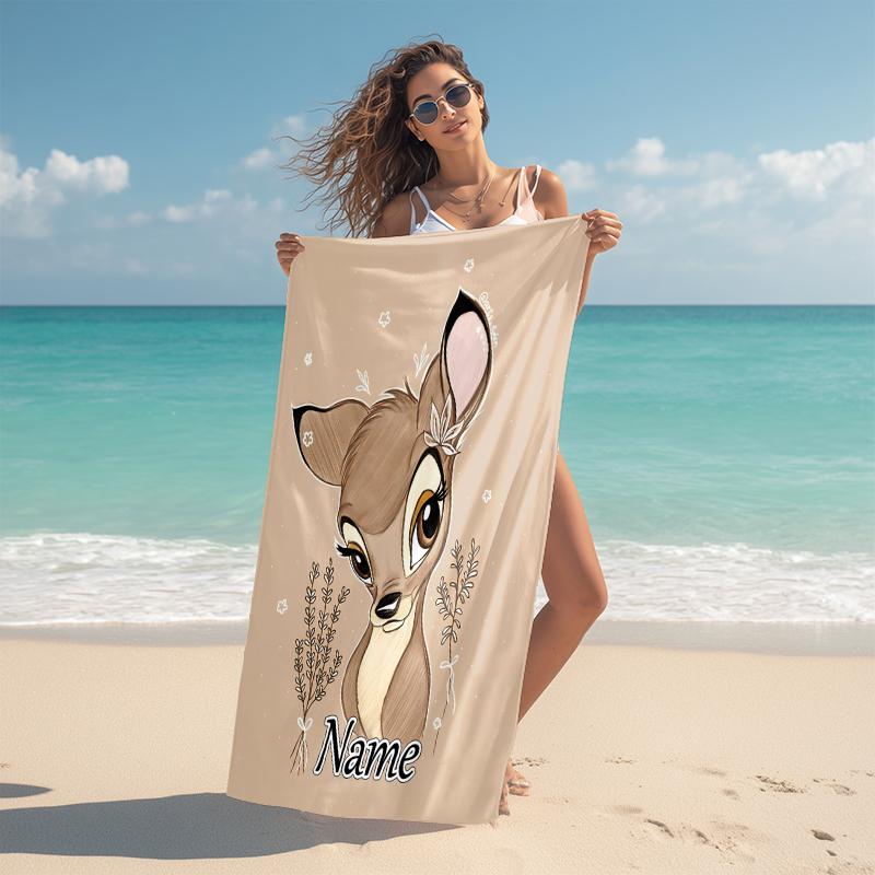 Personalized Dumbo Circus Adventure Beach Towel Microfiber Beach Towel Thin Absorbent for Beach Swimming Yoga Bath Sports. 0910365