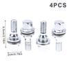 4Pcs 17mm Hex Wheel Lug Bolts - Fit For 206 207 208 308 407 3008 Car Wheel Nuts Auto Replacement Parts Accessories