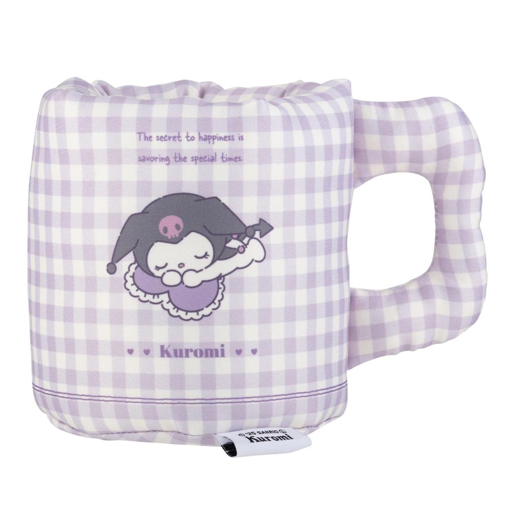 MORIPiLO Kuromi Kleinteil Blau-Karo Stift Niedlich Sanrio 427411 (Morishita) Tassenförmiger Halter, Tischplatte, ca.. 11x11x13cm, Check, Halter, Waren, Geschenk,
