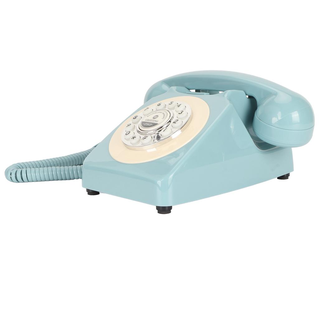 Vintage Telephone Push Button Dialing Sound Message Record Retro Landline for Wedding Party Home
