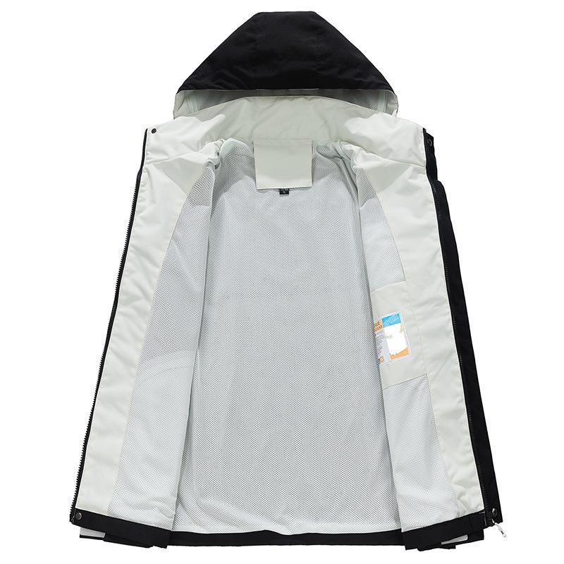 New Hat-removable Jacket for Men's Jacket Casual Windproof Jacket for Young and Middle-aged Men's Thin Jacket