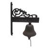 Antique Doorbell Decor Cast Iron Bell Loud Welcome Bell Iron Wall Decoration for Farmhouse Porch Door