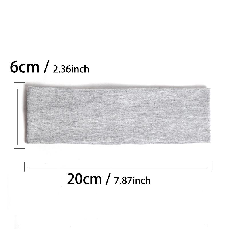 4Pcs Cotton Simple Elastic Hairbands Fashion Women Solid Color Wash Face Make-up Hair Band Vintage Sports Running Yoga Headbands