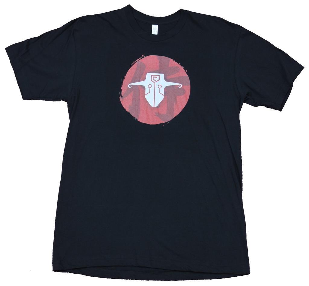 DOTA II Mens T-Shirt - Fighter Mask Image Circle Image