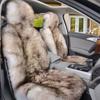 Coussin de siège doux en laine pour l'hiver, Tissu doux une pièce, Convient pour la rétention de chaleur, Convient pour les coussins de siège de voiture.
