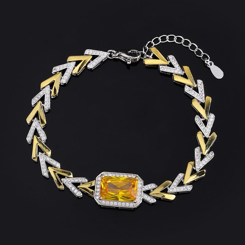 

Уникальный кубинский браслет с разноцветными драгоценными камнями, женский браслет Параиба, винтажный браслет с имитацией рубина