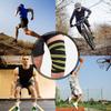 Fitness Knee Bandage Elastic Kneepad Straps for Gym Weightlifting Outdoor Sports (Black&Yellow)
