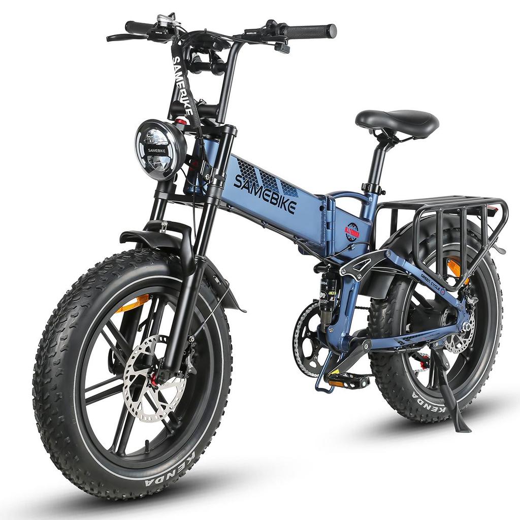 SAMEBIKE RS-A02 Electric Bike, 48V 17Ah Battery 1200W Motor Folding Off Road E-bike, 20*4 "Fat Tire 45km/h Max Speed 55km Range