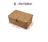 Handmade Seagrass Woven Storage Box Seaweed Storage Finishing Basket with Lid Sundry Bath Cosmetic Towel Container mx01161829
