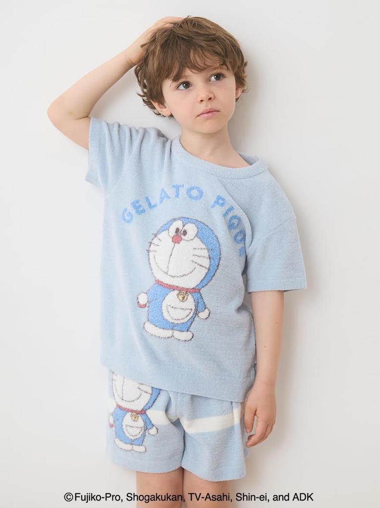 Gelato Pique Doraemon Jacquard Pullover Shorts Set Kids' &