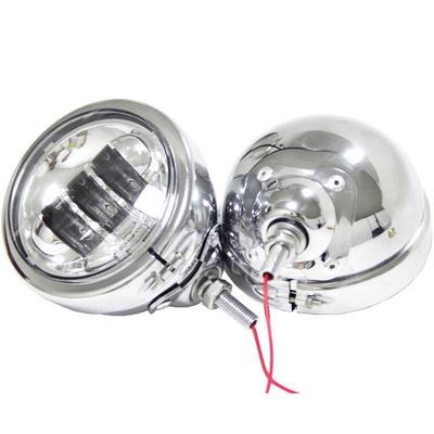Headlight for Universal Retrofit LED Fog DC High with IP67 Lamp Shell 4.5-inch Harley-Davidson Motorcycles, Lamp/Auxiliary Light, 4.5-inch, 12V/24V,