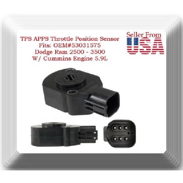 TPS APPS Throttle Position Sensor Fit OEM53031576 RAM 2500 3500 5.9L 1998-2007