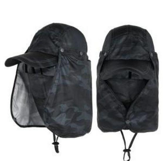 Men's Summer Sun Hat with UV Protection & Face Cover for Outdoor Activities
