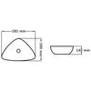 Wash Basin 58.5 X 39 X 14 Cm Ceramic White