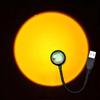 USB Sunset Ambient Projection Lamp Night Light for Bedroom Living Room Home Decor Relaxing Wall Background Lighting Atmosphere