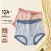Dingguagua Women's High-Waist Anti-bacterial Cotton Briefs