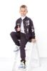 Boys’ Fleece Set – Printed Bomber Jacket & Elastic Joggers with Drawstring, Winter , 6442-025-33 HC