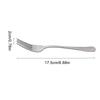 Stainless Steel Fruit Fork Western Tableware With Long Handle Spoon Dessert Fork
