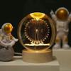 3D Laser-Engraved Milky Way Moon Crystal Ball Night Light