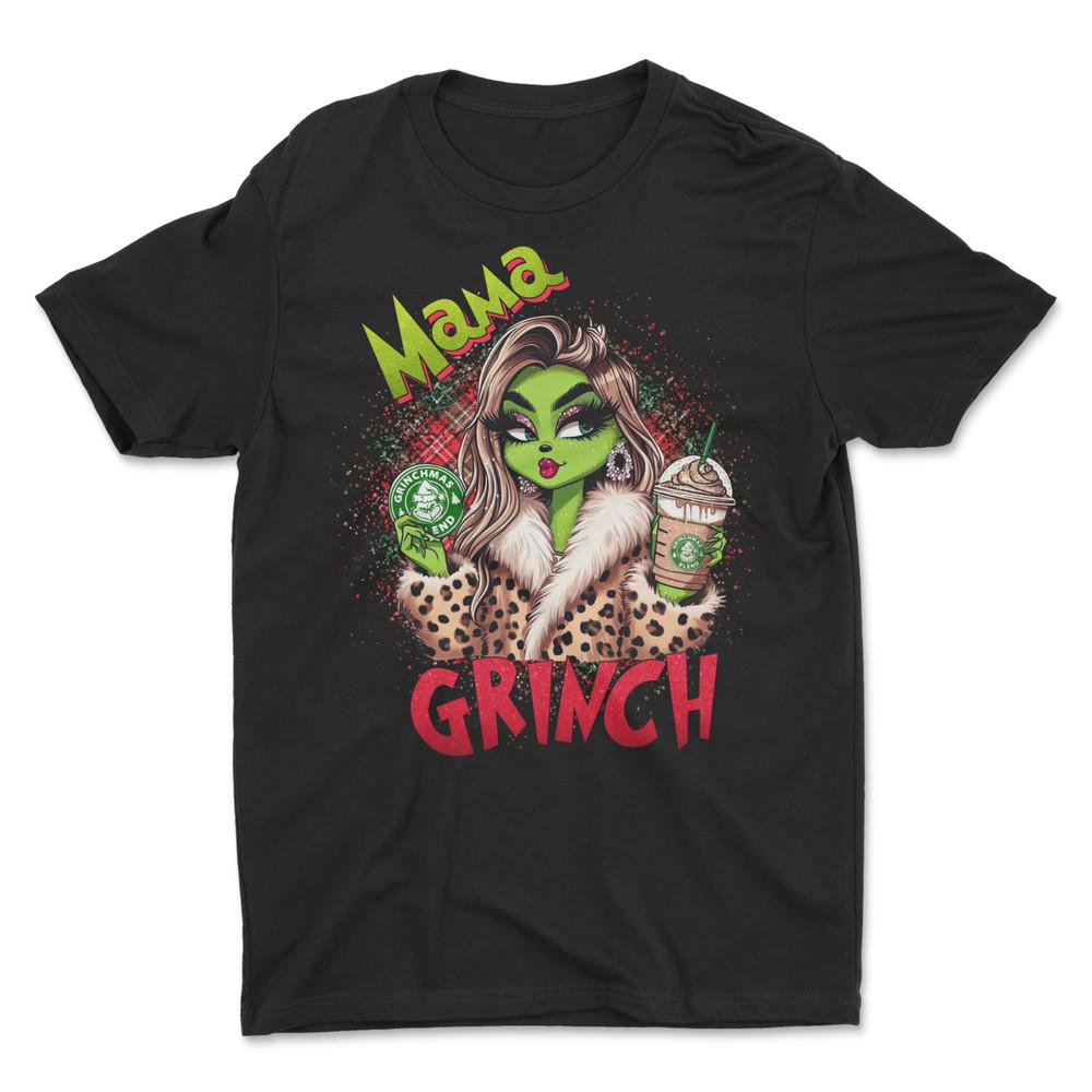 Mama Grinch T-Shirt , Christmas T-Shirt Unisex T-Shirt S