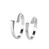 S925 Sterling Silver Mobius Couple Rings - Simple Korean Japanese Style, Versatile Plain Band Jewelry Gift