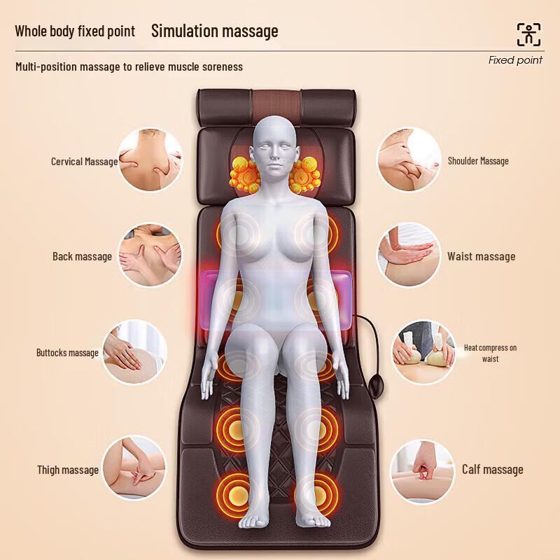 Aux Full Body Massage Cushion with Detachable Therapeutic Pillow