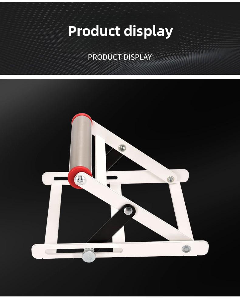 Adjustable Lifting Stainless Steel Cutting Machine Bracket, Foldable Support Frame for Unloading.