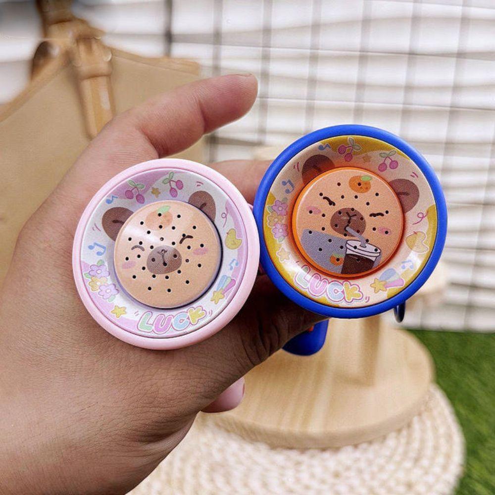 Cartoon Capybara Music Trumpet Key Chain Recording Handheld Speakers Toy  Friend Gift