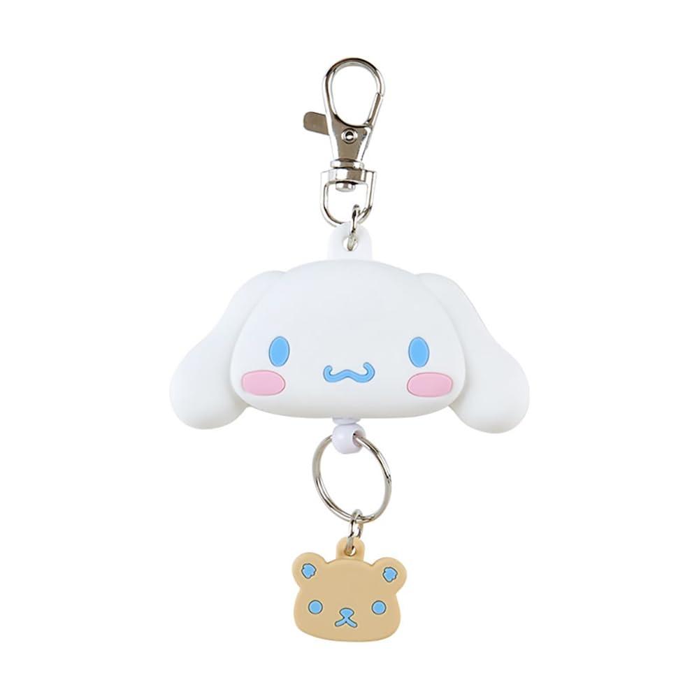 Sanrio Face-shaped Reel Keychain Cinnamoroll Key Mascot 12.5x7.5x1.8cm Character 168777