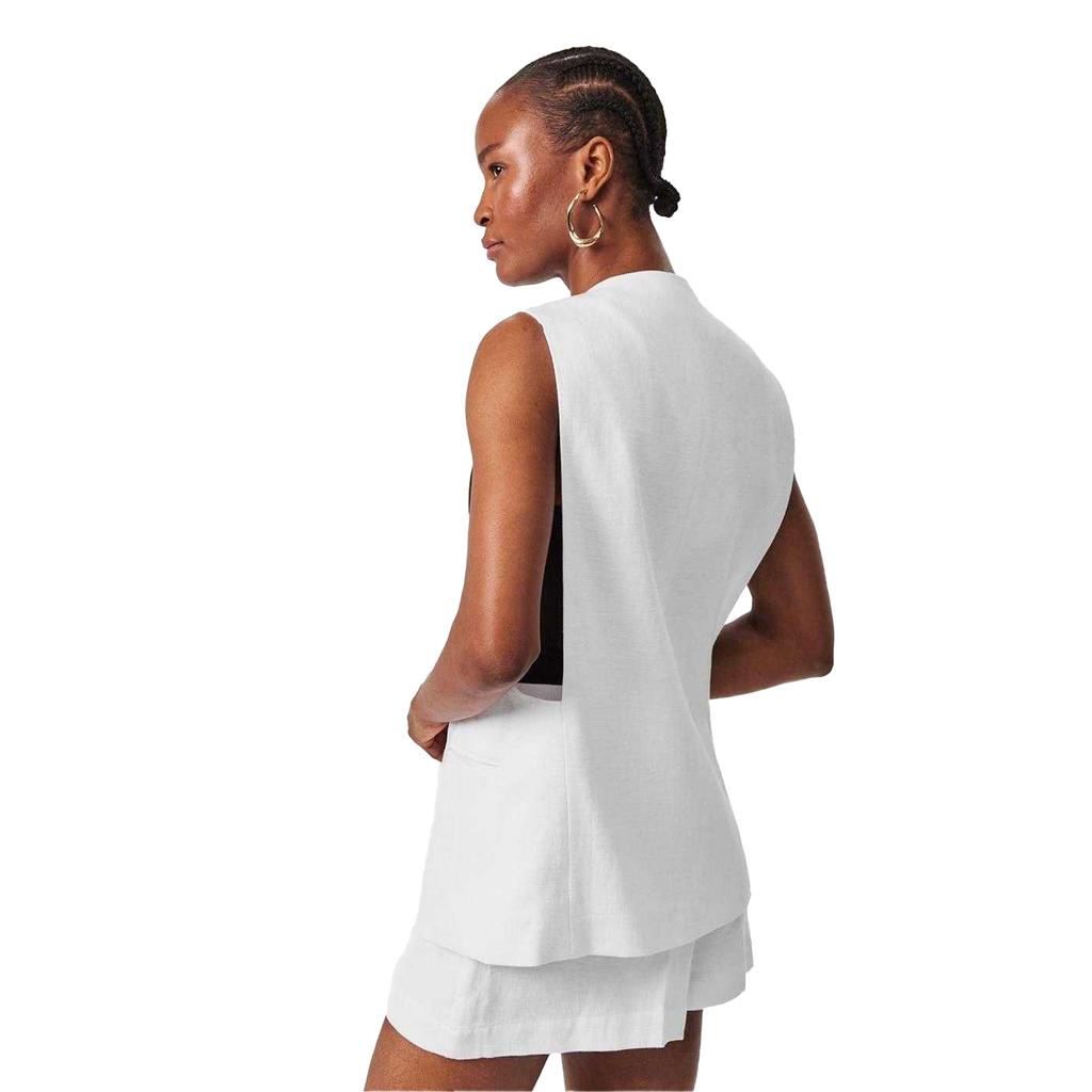 Edited Womens/Ladies Cotton Linen Waistcoat