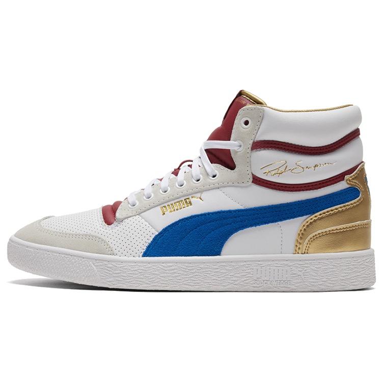 PUMA Ralph Sampson Mid Royal - White Red Dahlia Men s 374150-01 EU 36
