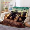 Retro Tractor Car 3D Truck Soft Flannel Blanket for Beds Bedroom Sofa Picnic ,Throw Blanket for Cover Outdoors Leisure Gift
