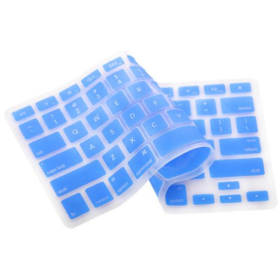 

Силиконовая защитная пленка для клавиатуры, чехол для ноутбука Apple Macbook Pro светло-синий