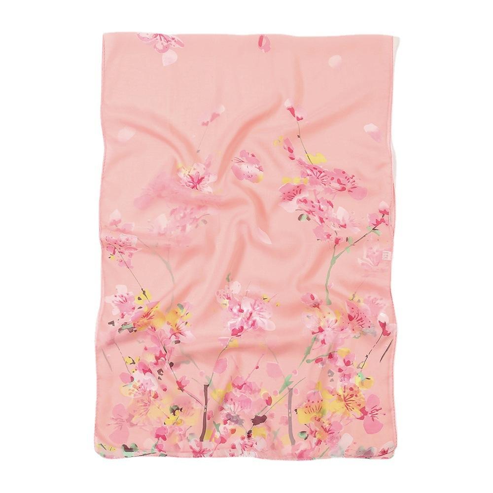 New Chiffon Printed Sun Protection Beach Scarf Scarf Thin Women's Versatile Chiffon Fresh Neck Scarf