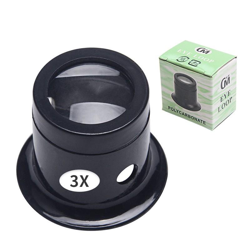 Eye Clip Magnifier Glass Lens: 3/5/10/15/20X Watch Repair Tool